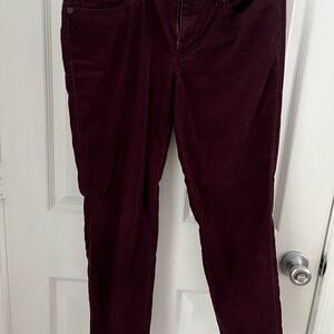 GAP Women's Dark Red Skinny Cords
